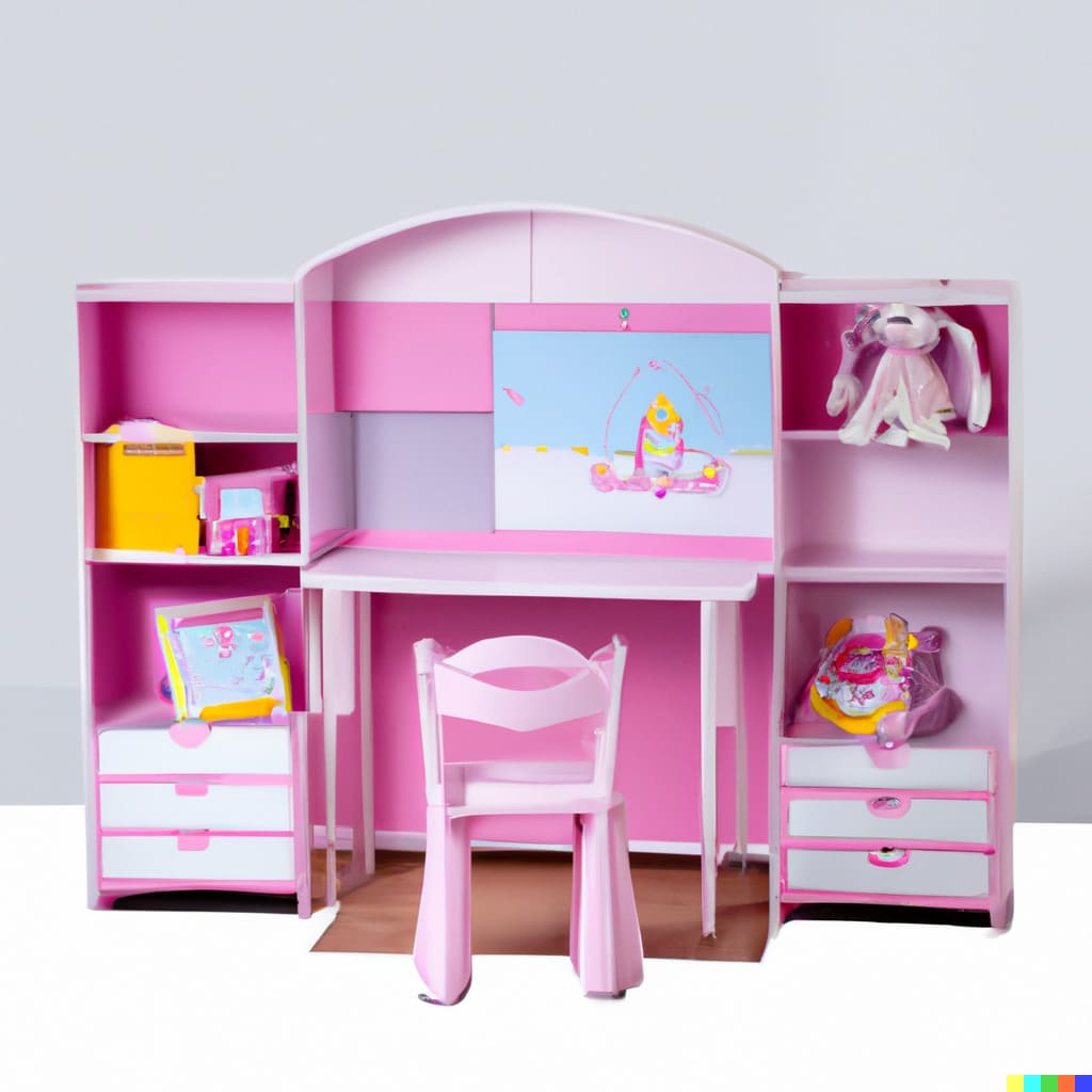  A set of multifunctional furniture for children